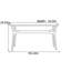 Table de salle à manger rectangulaire légère de luxe-111672748-111672752