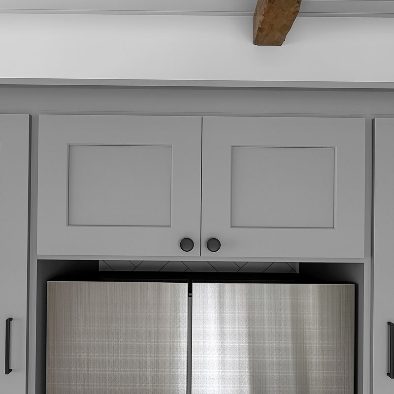 Armoire de four, 33" W x 15" H x 24" D, Gris
