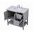 Amyra 36'' Single Bathroom Vanity with Marble Top-2112729822