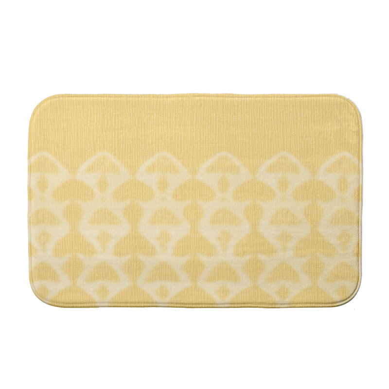 Tapis de bain Gillsville, l 17 po x L 24 po, Jaune