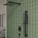 RainfallCascade 10" Pressure Balanced Slide Bar  Shower System with Rough-In Valve
