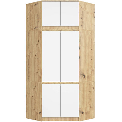 Sikanas 6 Door Manufactured Wood Wardrobe