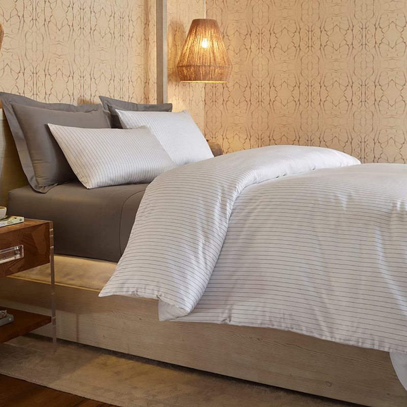 Duvet Cover Set, King Duvet Cover + 2 King Pillowcases, Silver Mist