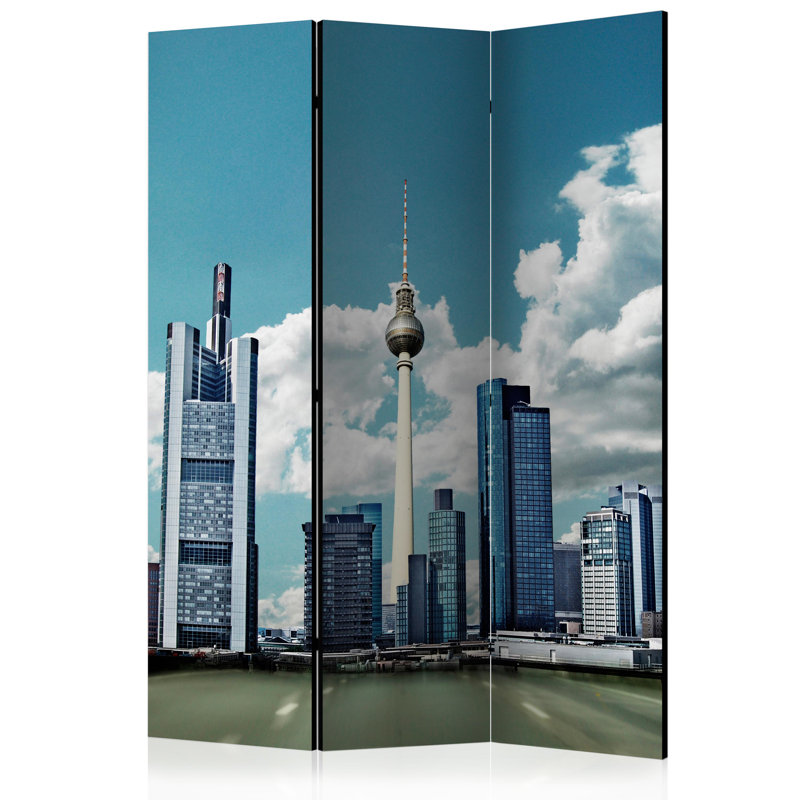 Macauley 172cm H Folding Room Divider, 3