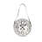 18.7-inch Diameter Battery-Operated White Washed Clock