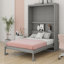 Grand lit escamotable mural avec tablettes