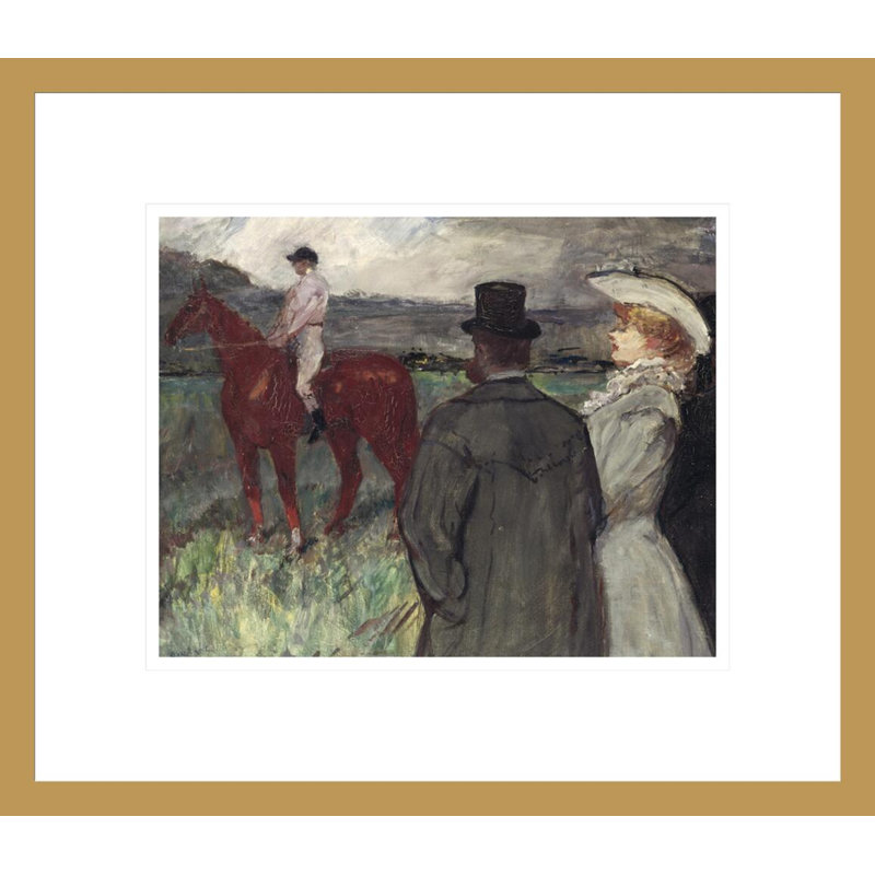 «At the Racec Course» par Henri de Toulouse-Lautrec, impression giclée encadrée, H 13,75 po x l 15,87 po