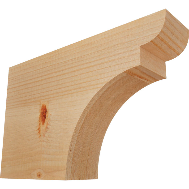 Yorktown Smooth Rafort Tail, Sapin de Douglas, H 10 po x l 16 po x P 3,5 po