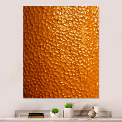 Golden Abstract Dot Radiance  I - Abstract Collages Metal Wall Art