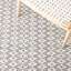 Tapis géométrique en laine et coton tissé à la main Karaline-1330762961