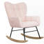 Chaise berçante rembourrée avec dossier haut-100911642