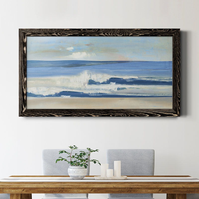 Latitude - Peinture sur toile encadrée, Noir