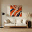 «Lyrical Abstraction 51», art mural en métal brun-906467040