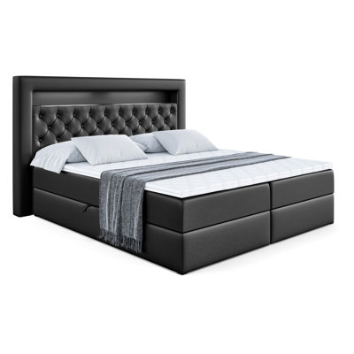 Upholstered Bed with Mattress