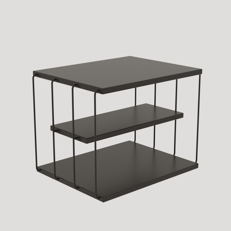 Table de bout avec rangement Debussy, Anthracite
