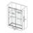 56"-60" W X 76" H Double Sliding Frameless Shower Door with 3/8" (10mm) Tempered Clear Glass-94288765