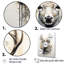 Portrait de cerf noir et blanc I sur toile-369689295-369689294