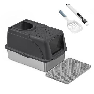 Stainless Steel Litter Box with Scoop