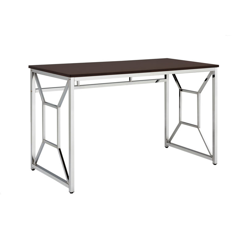 Bureau en MDF / chrome brun
