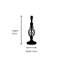 Zoey 31cm Twist Traditional Metal Table Lamp Base-1848768200