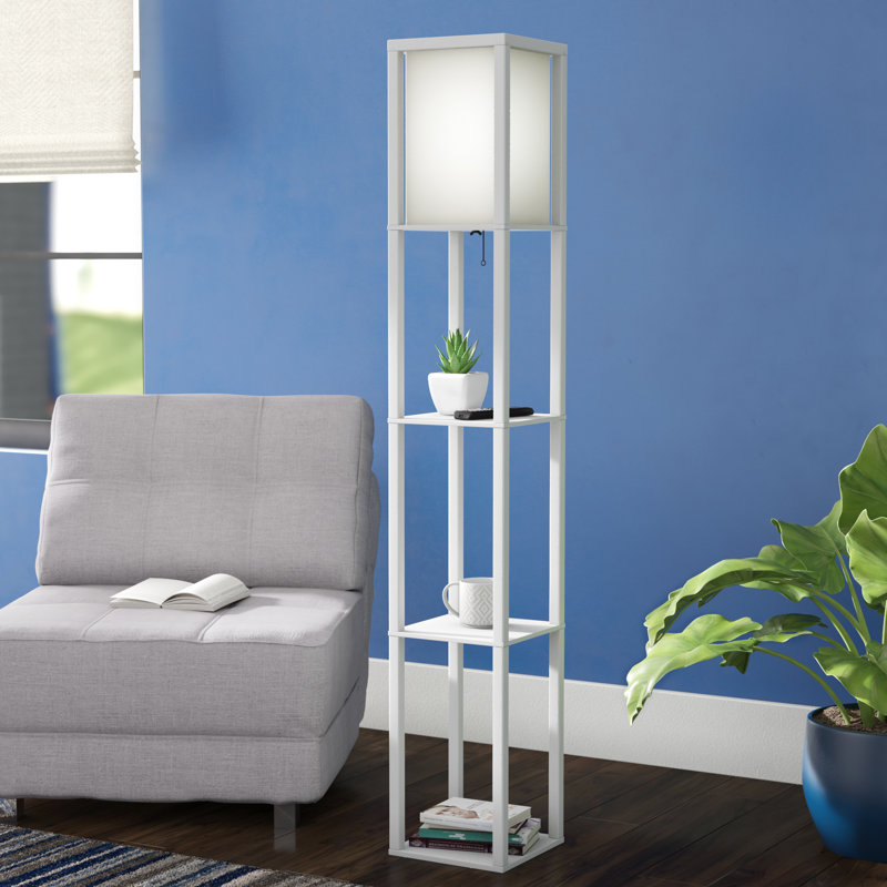 Zipcode Design Ariana 63.3" Tan Column Floor Lamp