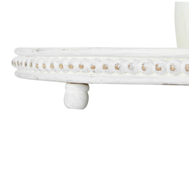 Alberts Wood Tray - Set of 3, White