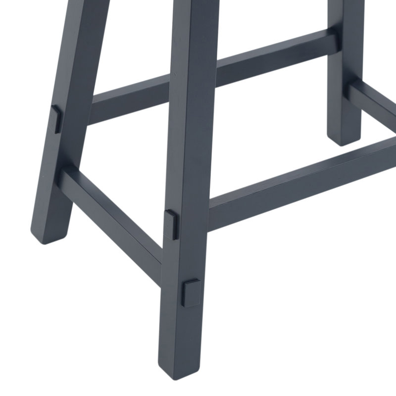 Tabouret de bar 24 po avec patins Knaack, Blanc, Tabouret de comptoir (siège d'une hauteur de 24 p