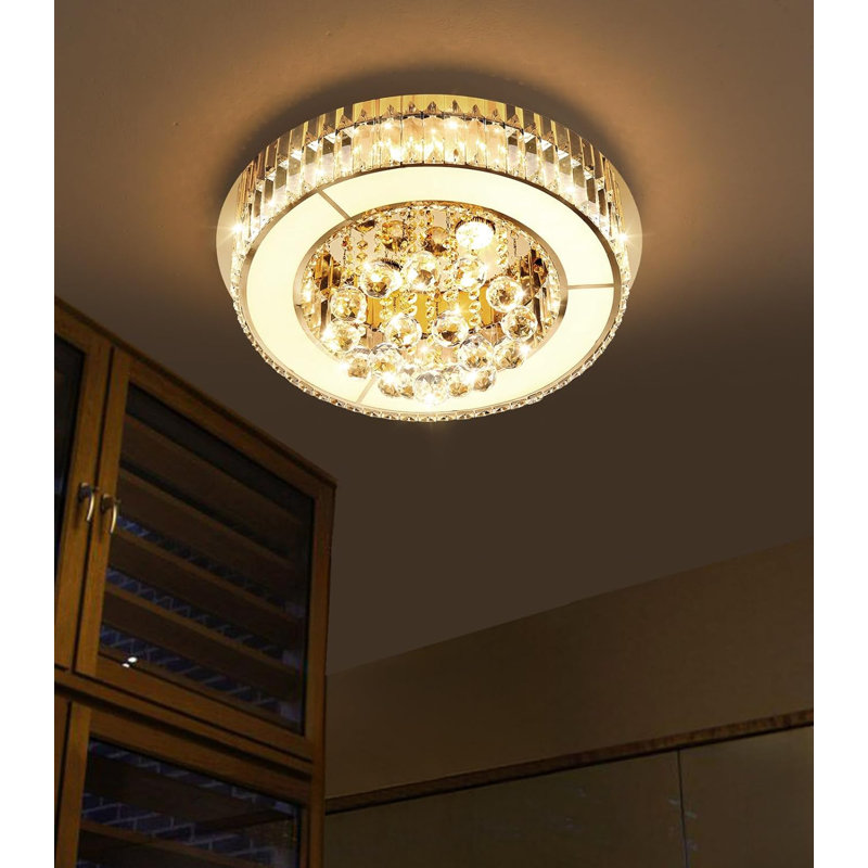 Lustre en cristal Glam, Doré