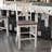 Commercial Grade Solid Wood Modern Farmhouse Cross Back Dining Stool with Footrest-236123756-236123762