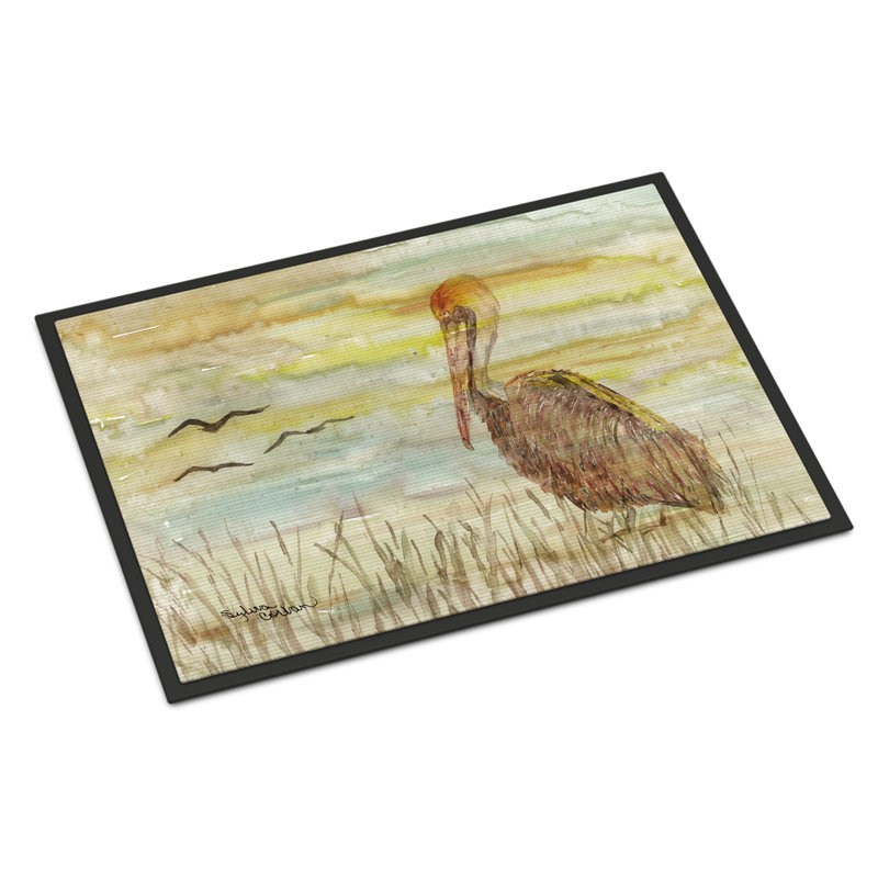 Tapis d’extérieur antidérapant intérieur/extérieur antidérapant pelican Samira, Rectangle 1 pi 5 po x 2 pi 2 po