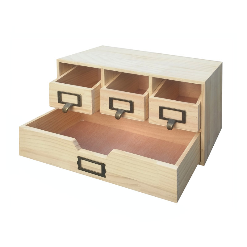 Armoire de rangement en bois naturel