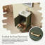 Meuble-lavabo autoportant VESTO de 45,7 cm (18 pouces) en bois massif avec comptoir, entièrement assemblé-475729206