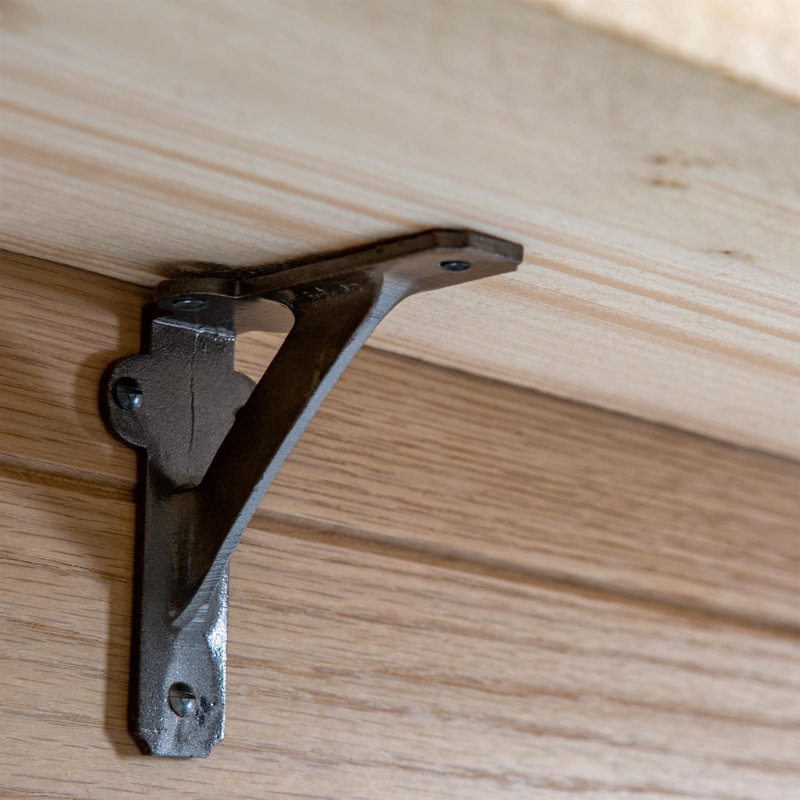 Hammer & Tongs - Iron Shelf Bracket - D100mm, Raw
