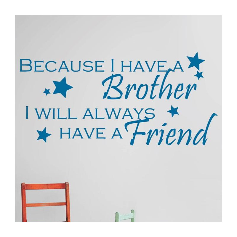 Text & Numbers Wall Decal, 12" H x 30" W x 0.16" D, Blue
