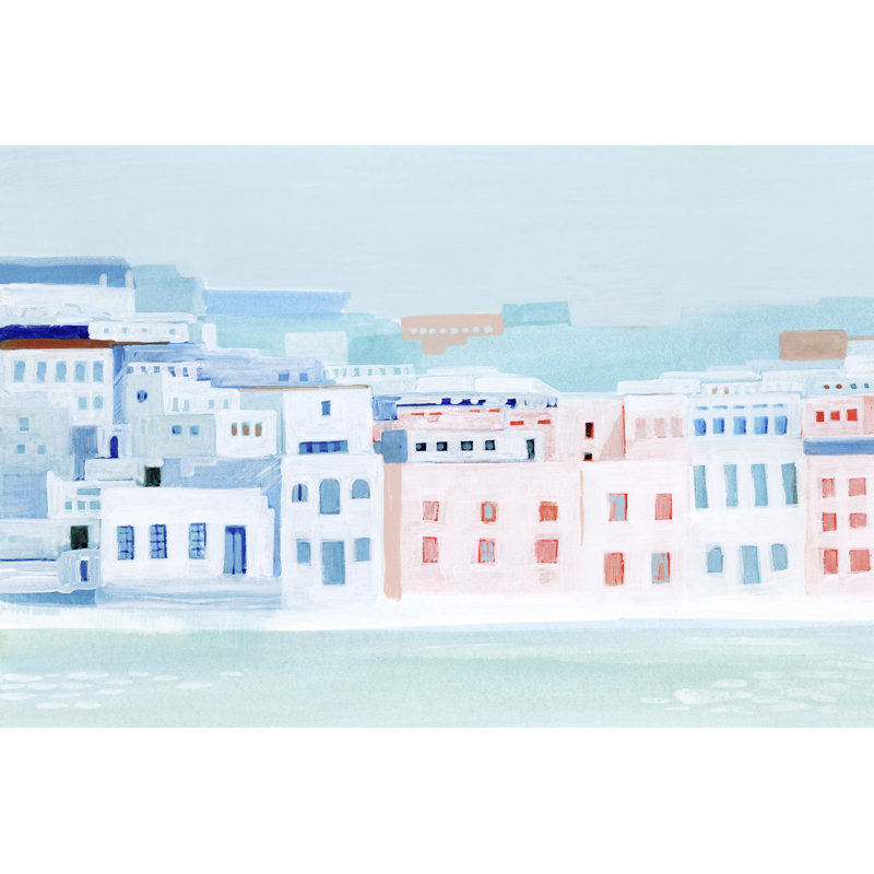 Fishing Town I 1 Piece Wrapped Canvas Painting, 81cm H x 122cm W