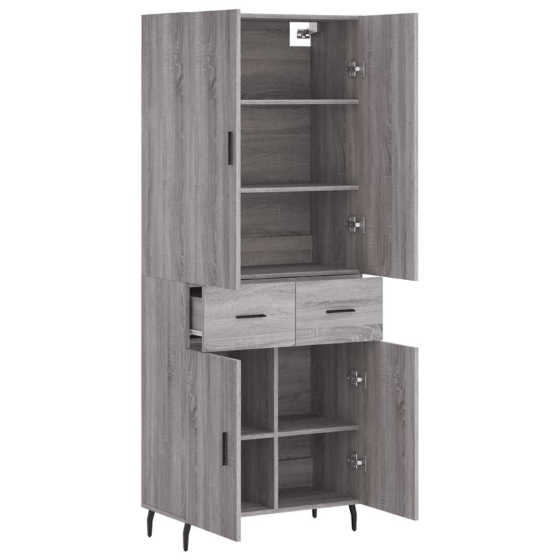 Upney 69.5cm Sideboard, Grey Sonoma