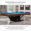 Table de billard standard en bois massif multifonctionnel 3-en-1 7 '-130201705