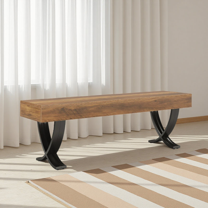Banc de plante, banc de bout de lit élégant, banc de chaussures robuste pour le vestibule