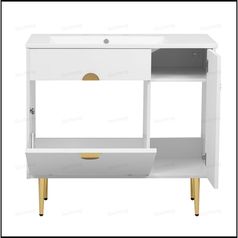 Meuble-lavabo 36 po avec porte rabattable