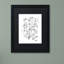« simple fleur doodle », impression sur toile encadrée-19607757-19607759-70583038