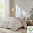 Natural Cotton Comforter - Organic, Button Closure, Full/Queen Oversized Cover With Insert