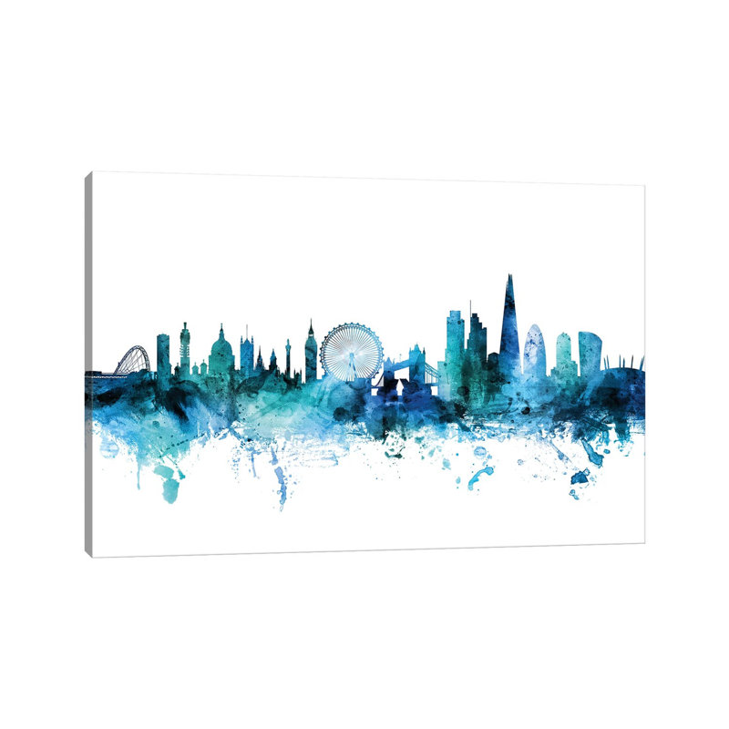 London, England Skyline by Michael Tompsett - Wrapped Canvas Gallery-Wrapped Canvas Giclée, 20.32 cm H x 30.48 cm W