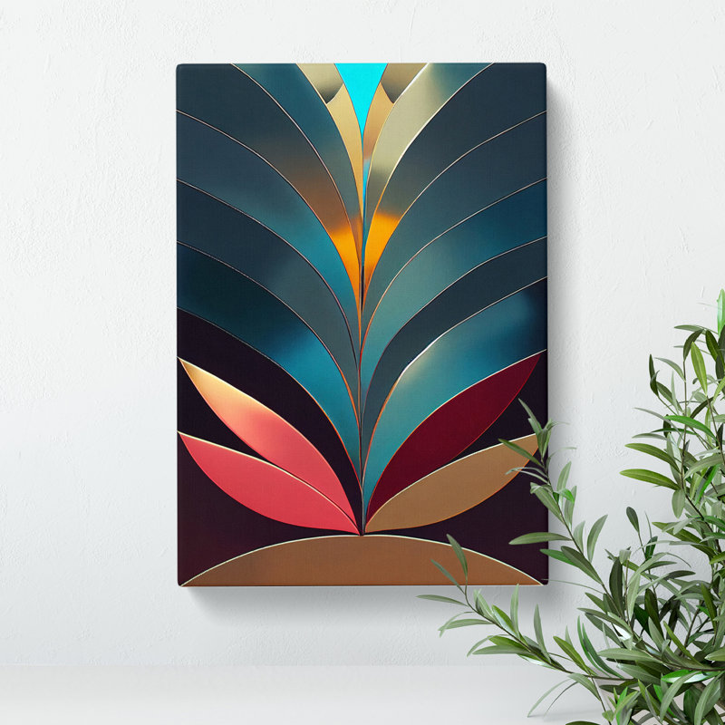 Special Abstract Feathers No.5 - Wrapped Canvas Print, 76cm H x 50cm W x 3cm D