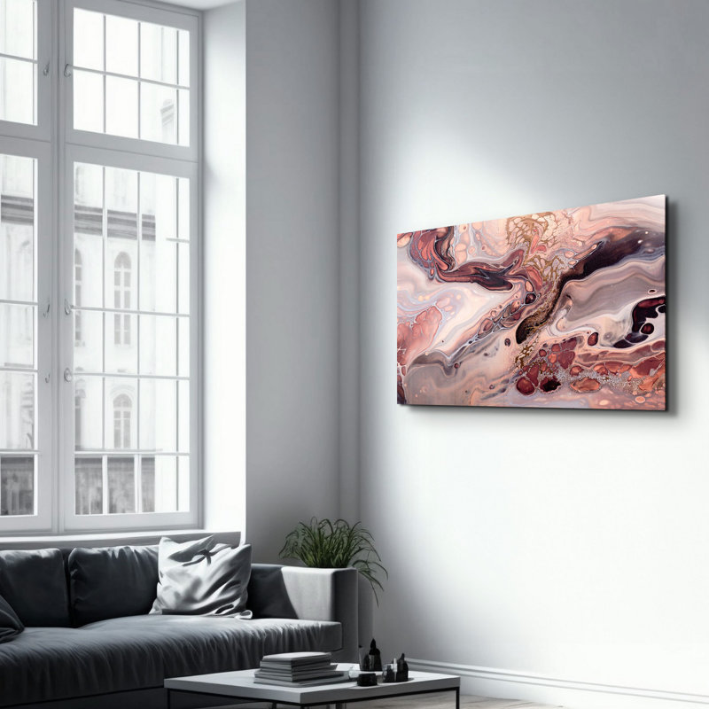 Elegant Tempered Glass Wall Art Painting, 13.8 x 21.7 inches | 100% Tempered Glass, Thickness: 0.16 inches | UV Printed for Vibrant Colors | Perfect for Home Decor, Living Room, & Office Spaces