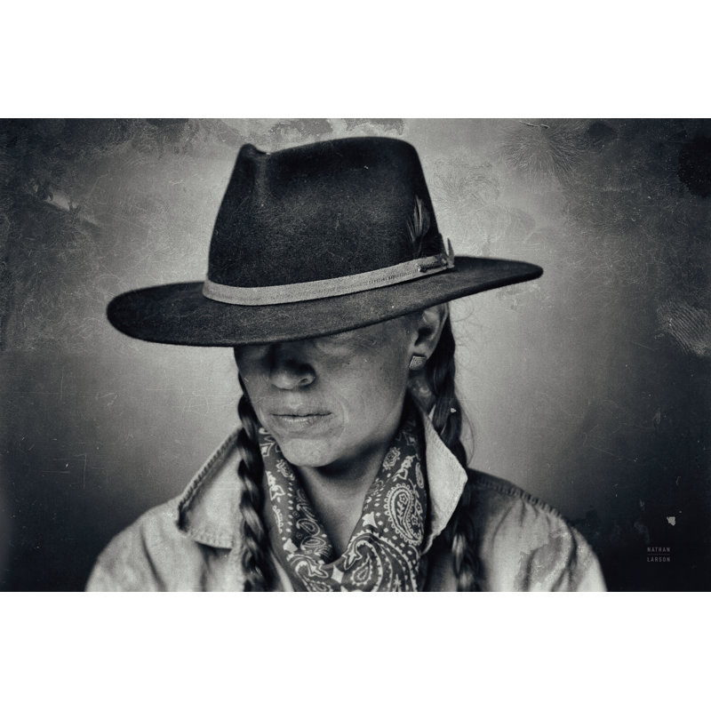Home On The Range Cowgirl I by Nathan Larson - Wrapped Canvas Print, 20cm H x 30cm W