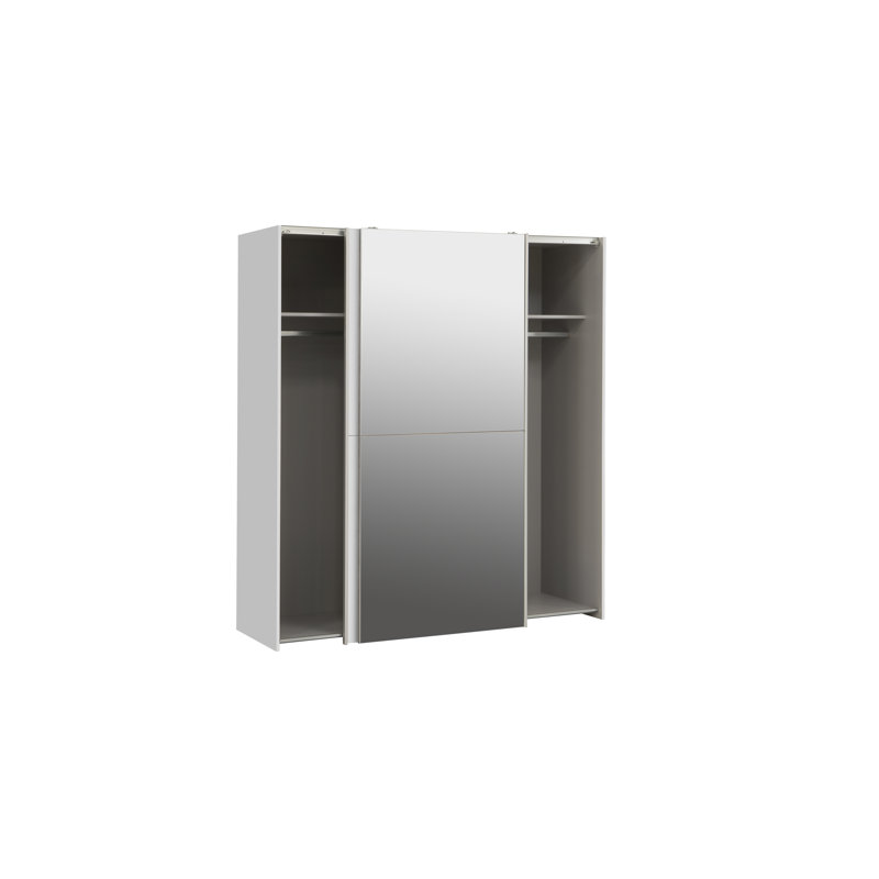 Kaeveon 2 Door Manufactured Wood Wardrobe, White