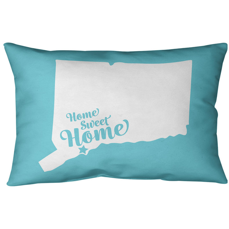 Coussin lombaire intérieur/extérieur doux pour la maison, Bridgeport, Bleu sarcelle
