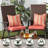 Sunbrella Outdoor Dining Chair Seat Pad-1887435644