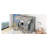Twin-Over-Twin Bunk Bed with Changeable Table, Bunk Bed Turn into Upper Bed and Down Desk -Pink-412141461