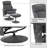 Recliner with Ottoman, Reclining Chair with Massage, Chenille Fabric Swivel Recliner Chairs-1450713734